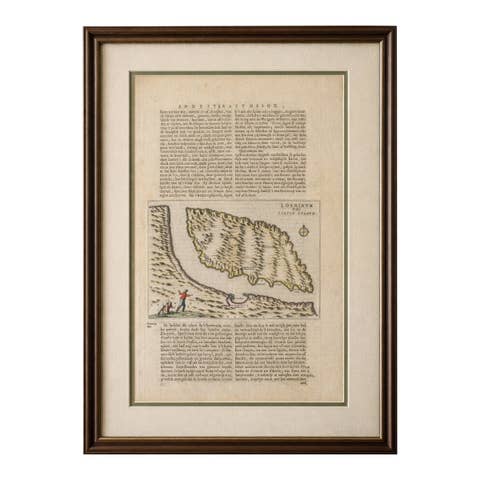Antique Arctic Map, Staten Island Nova Zembla, Barentsz c.1598
