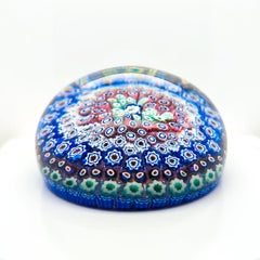 Antique Arculus Close Concentric Millefiori Glass Paperweight