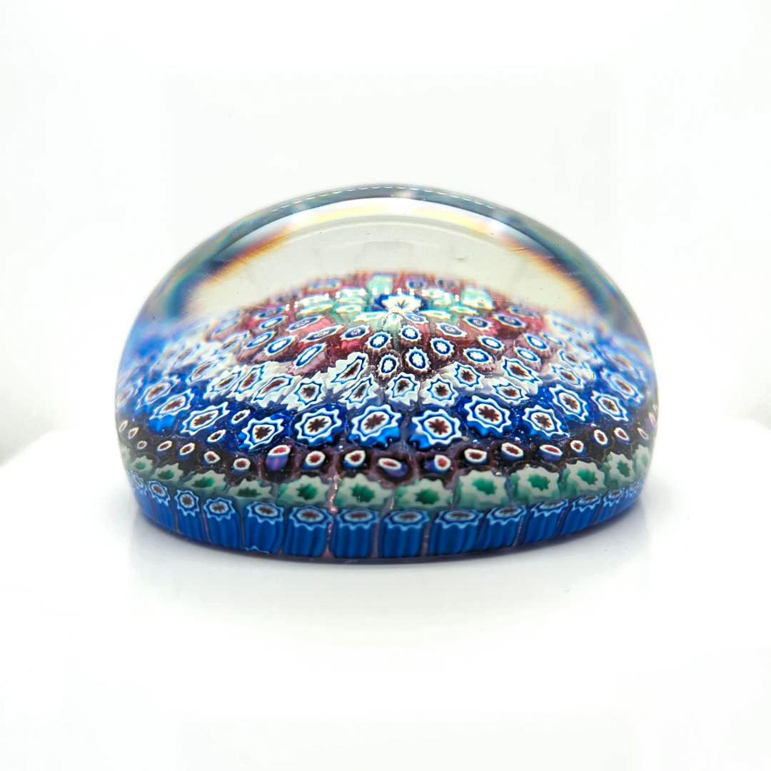 Presse-papiers antique Arculus Close Concentric Millefiori en verre Bon état - En vente à Philadelphia, PA