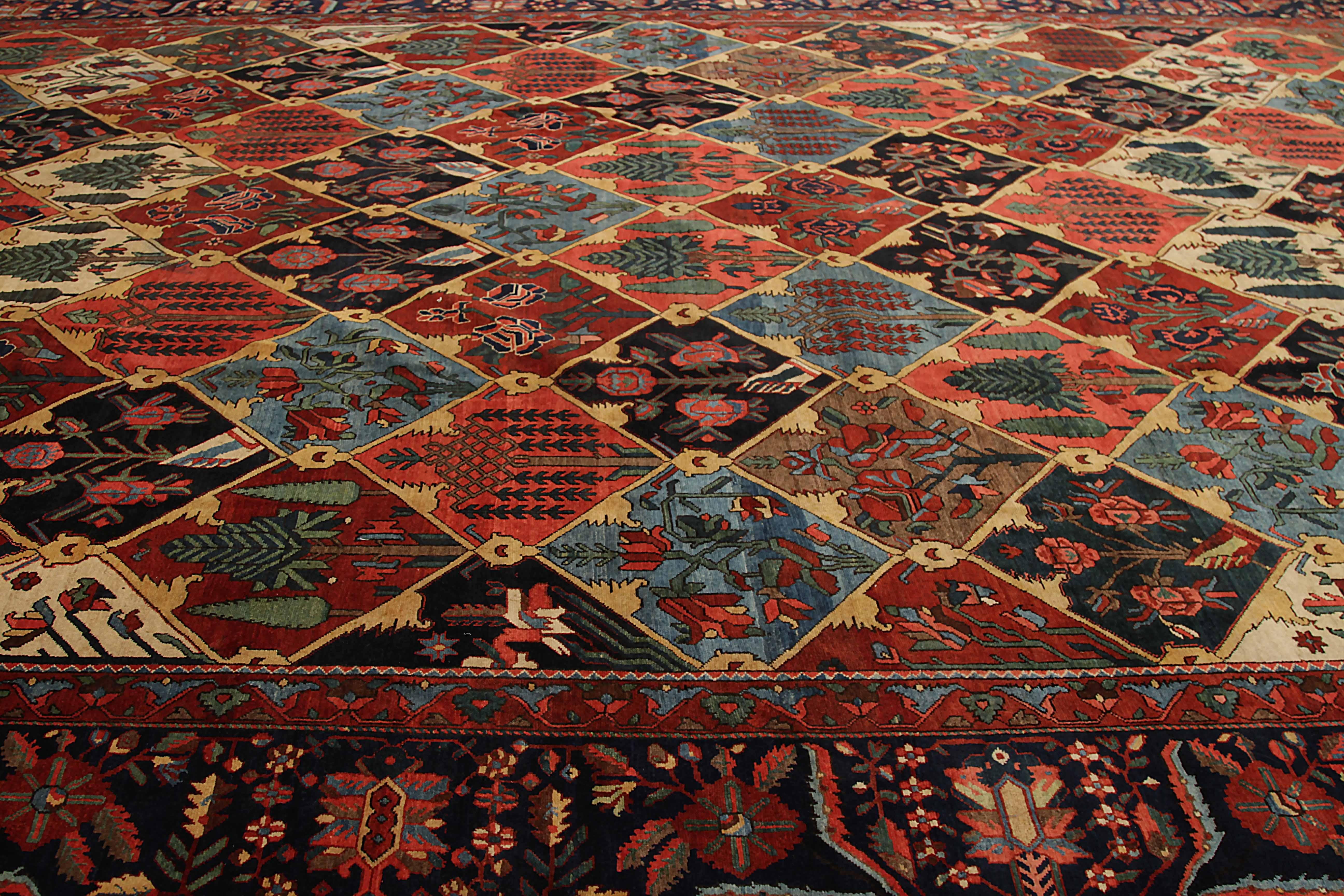 Other Antique Area Rug Bakhtiar Design For Sale