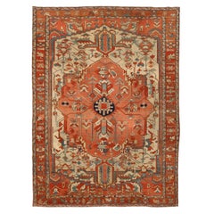Tapis d'antiquités design Serapi