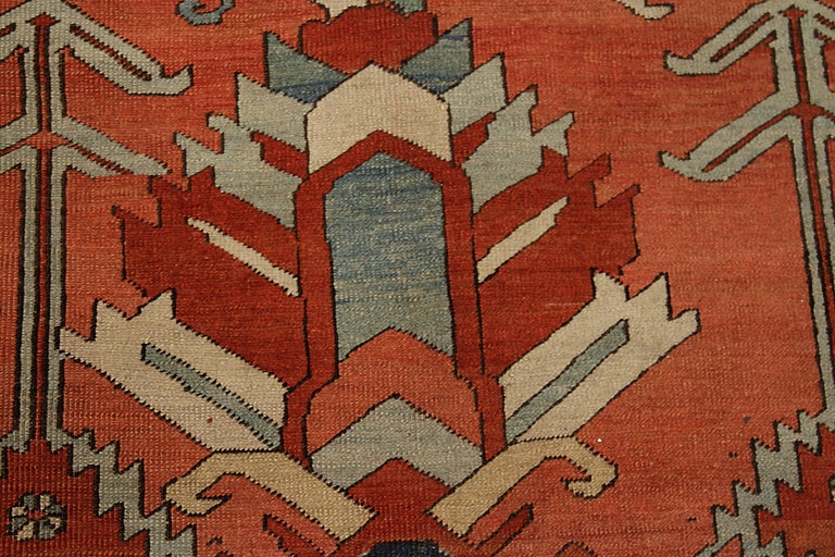 Antique Area Rug Serapi Design For Sale at 1stDibs