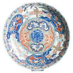 Antico piatto in porcellana giapponese Imari Porcelain Kenjo Imari Arita Periodo Edo 18C. Design raro