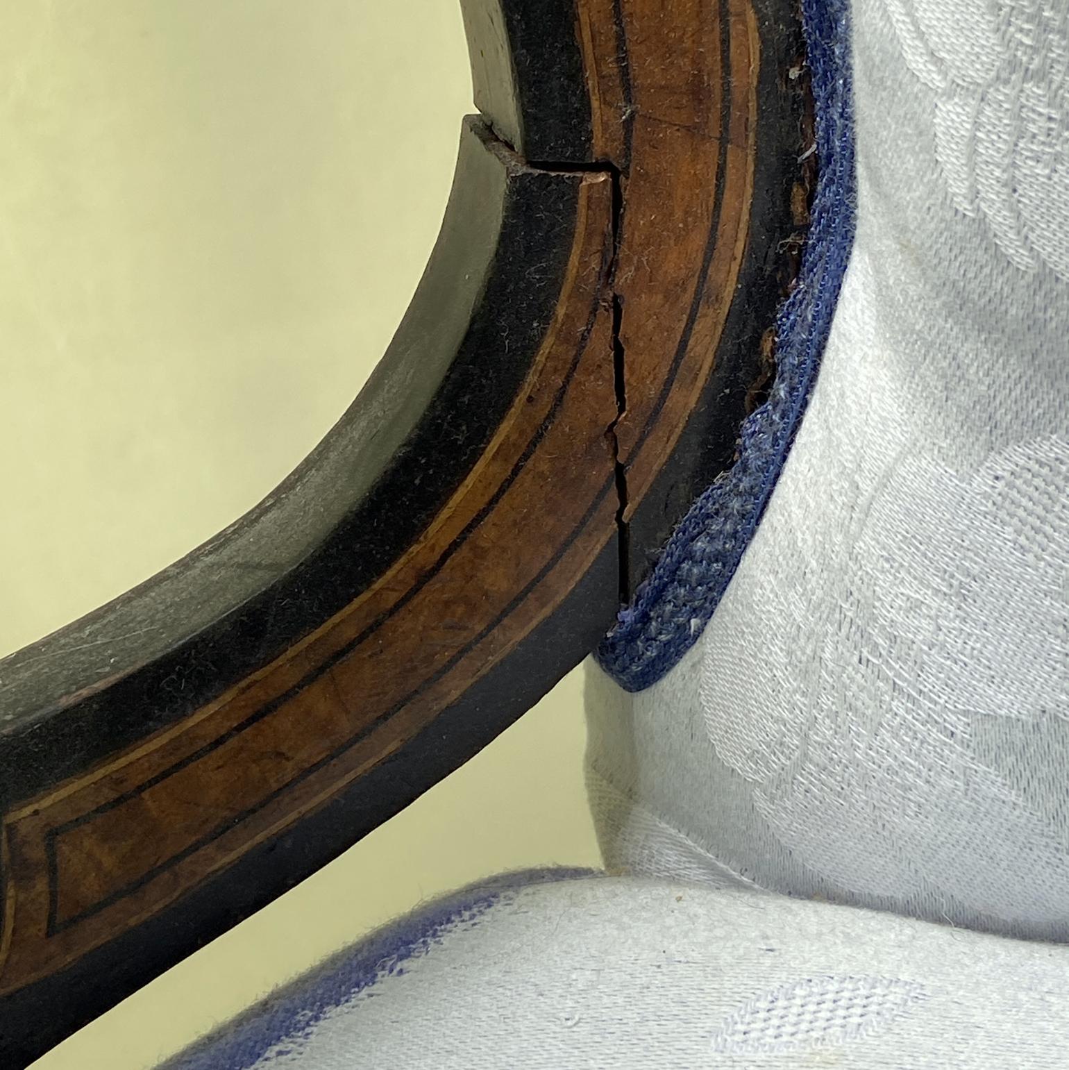 Fauteuil ancien du 19ème siècle attribué à Horrix avec tissu d'ameublement Victor & Rolf en vente 12