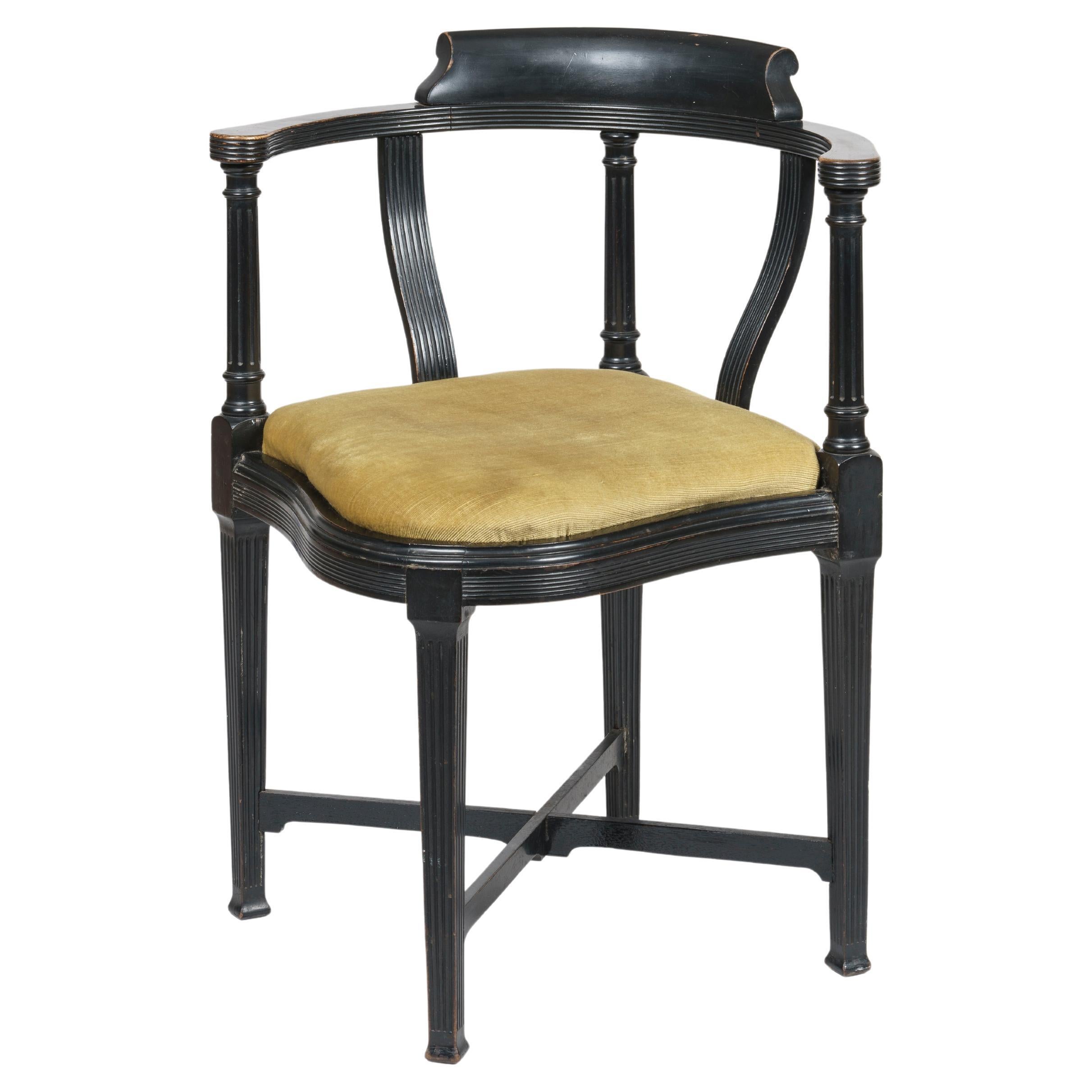 English Aesthetic Movement Chair by Lamb of Manchester For Sale