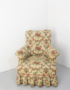 Antique Armchair Fauteuil Napoleon III French Late 19th Century