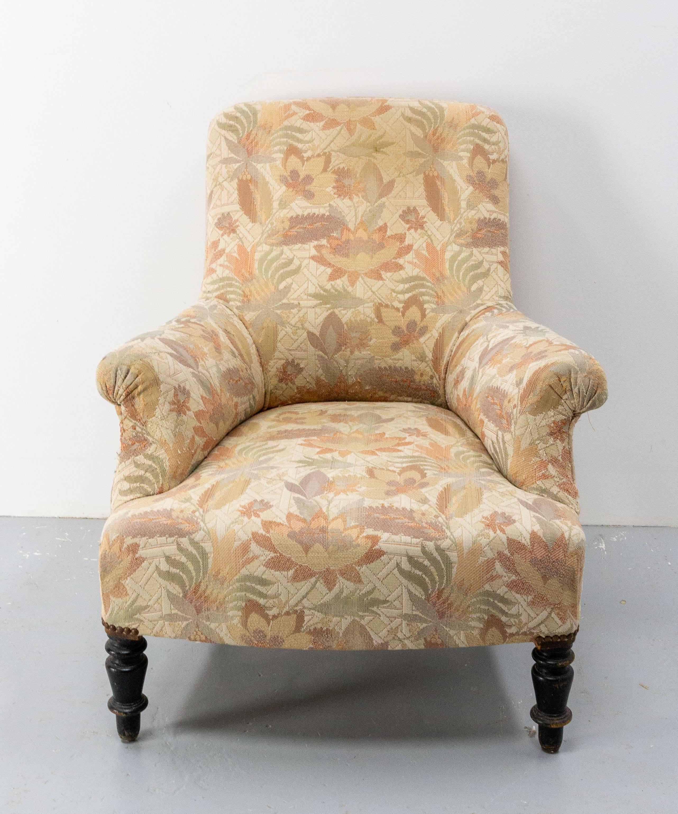 Fauteuil armchair French Napoleon III, circa 1880
Antique, 19th century,
Sound and solid 
To be recovered
Very comfortable.

Shipping:
P 89 L 75 H 87 20 kg.