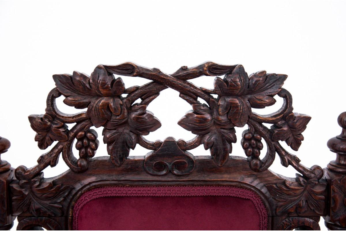 Oak Antique Armchair, France, circa 1880 For Sale