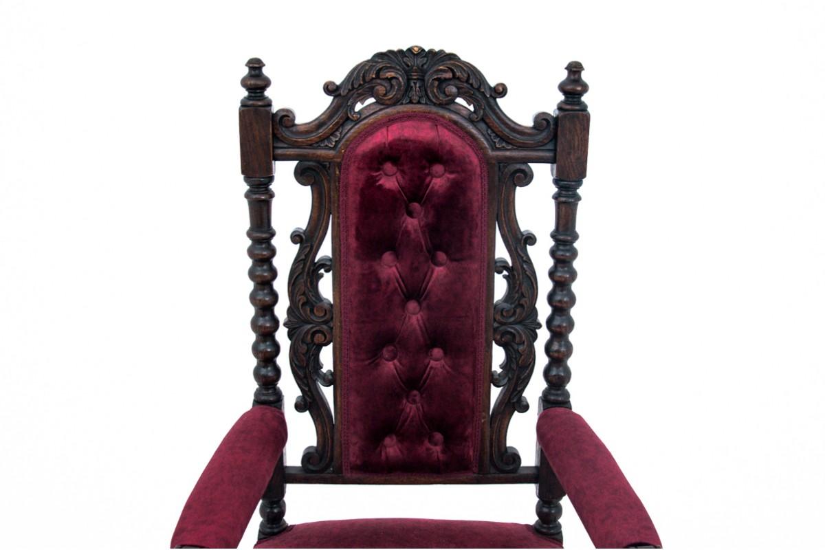 Antique Armchair, France, circa 1890 In Fair Condition For Sale In Chorzów, PL