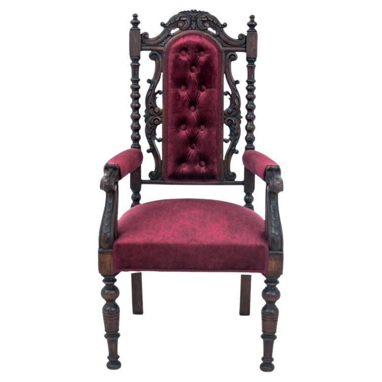 Fauteuil ancien, France, vers 1890