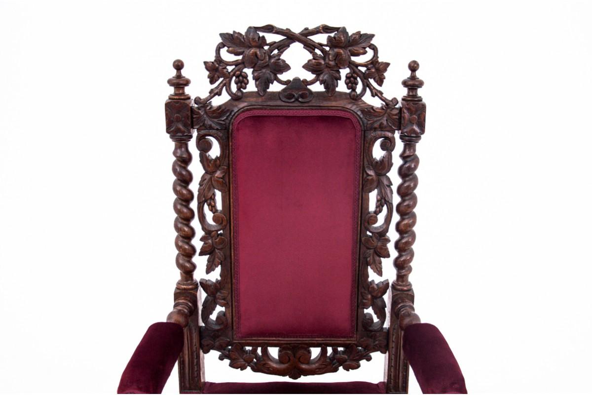 Sillón antiguo de finales del siglo XIX. Renacimiento renacentista en venta