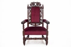 Fauteuil ancien de la fin du 19e siècle.