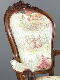 Antique Armchair In Carved Wood, Napoleon III Period, 19th Century