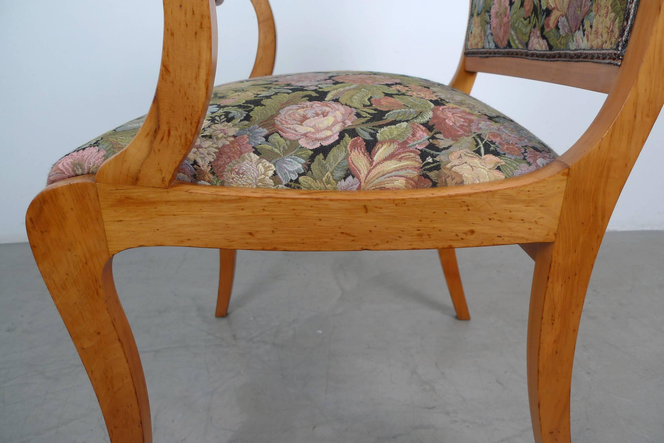 Antique Armchair in Cherry, Germany, 1900 For Sale 7