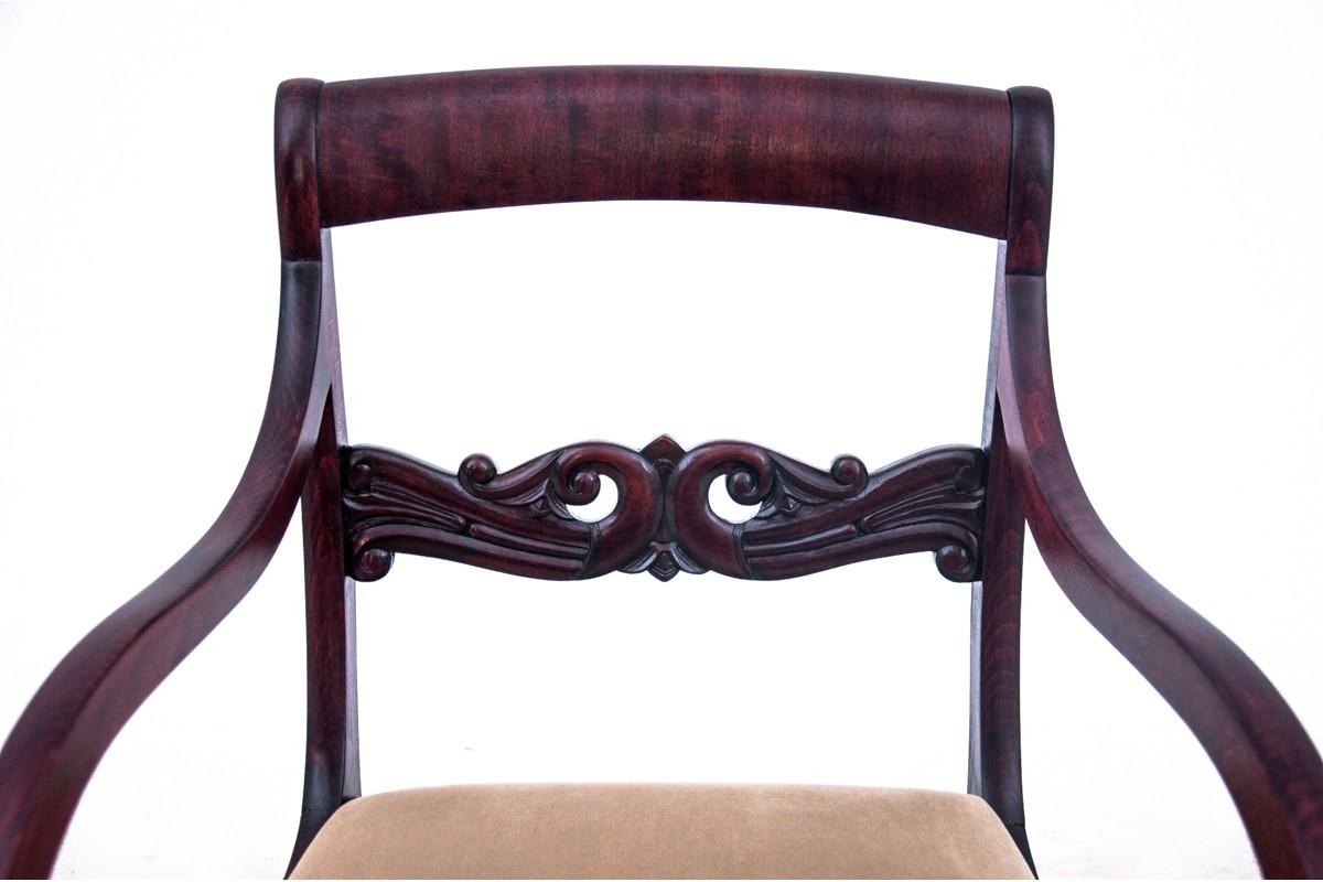 Louis Philippe Antique Armchair, Northern Europe, circa 1910, Renovated For Sale