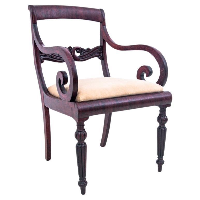 Fauteuil ancien, Europe du Nord, circa 1910, rénové