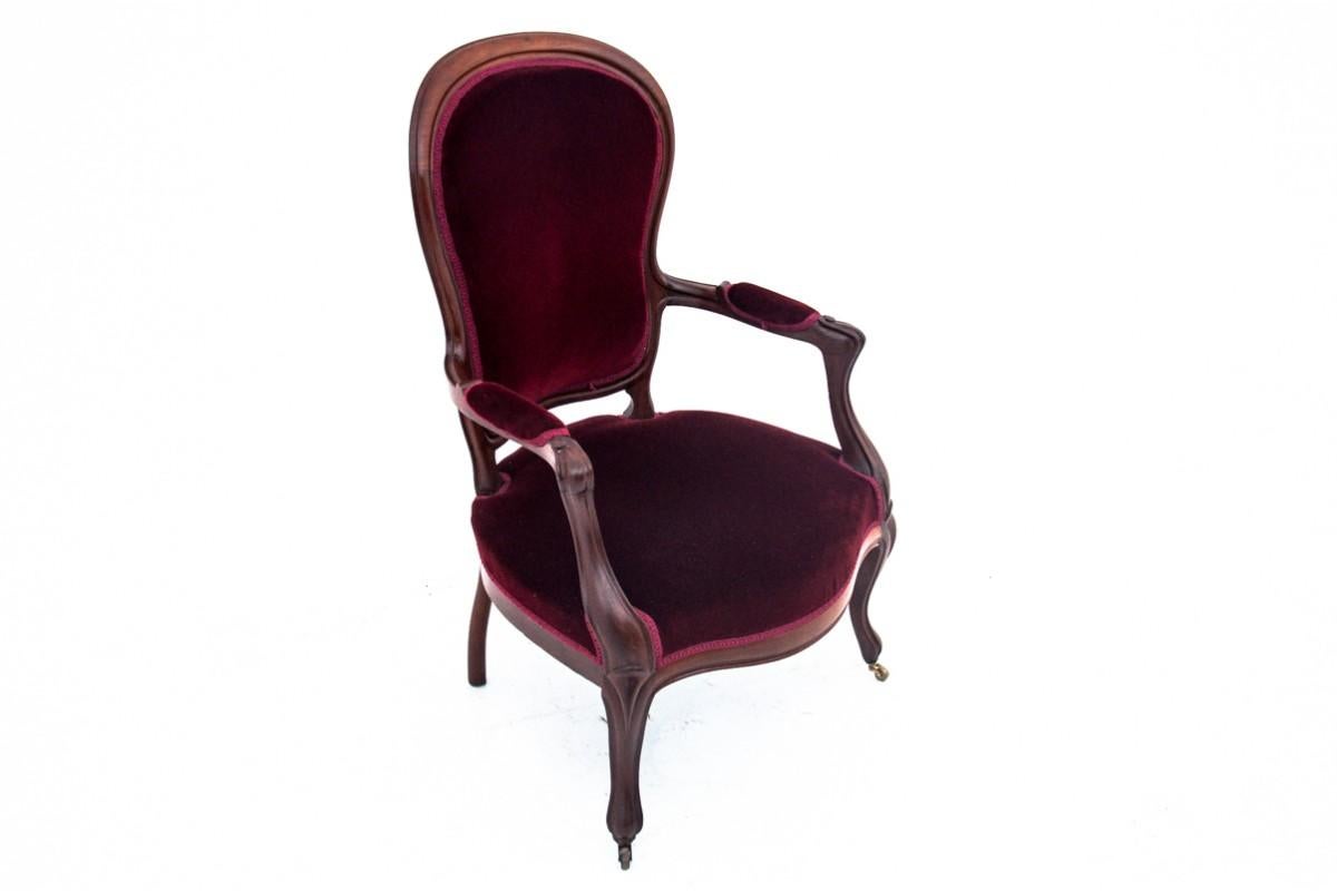 Antiker Sessel, Nordeuropa, spätes 19. Jahrhundert. (Louis Philippe) im Angebot