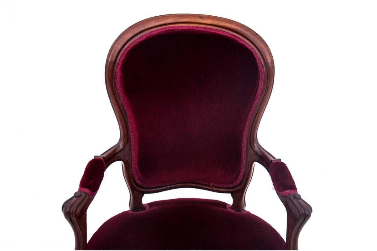 Antique armchair, Northern Europe, late 19th century. In Good Condition For Sale In Chorzów, PL