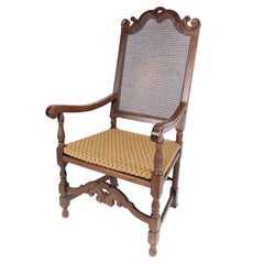 Antique Armchair With Frame Made In Oak From 1920s