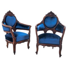 Antique armchairs, France, around 1870. After renovation.