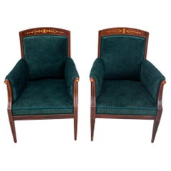 Antique armchairs, Northern Europe, 19th century. After renovation.