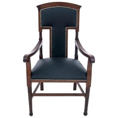 Antique Armchairs, Throne, Western Europe, circa 1910, after Renovation