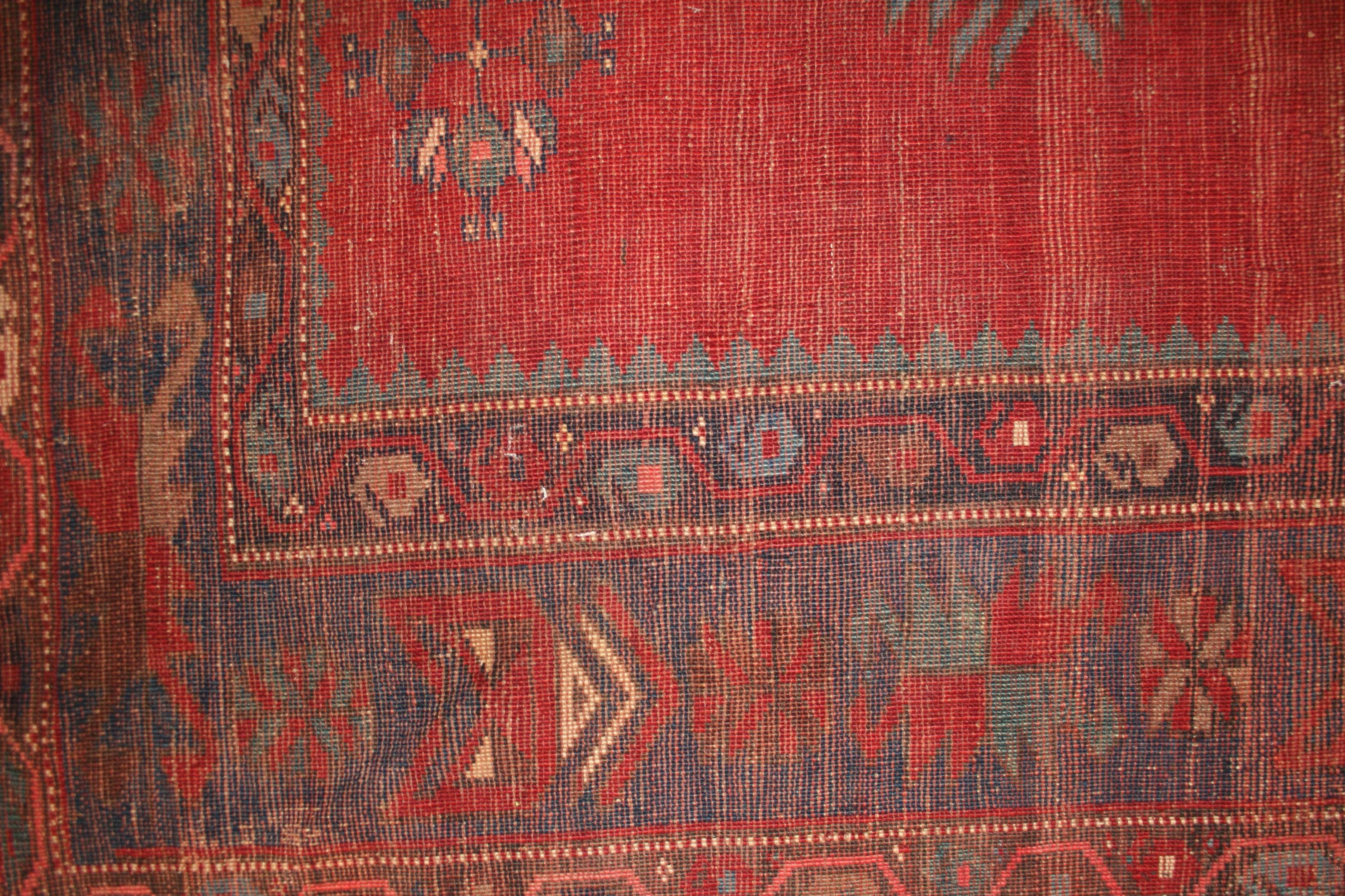 Antigua alfombra kazaka armenia caucásica en raro formato grande siglo XX en venta