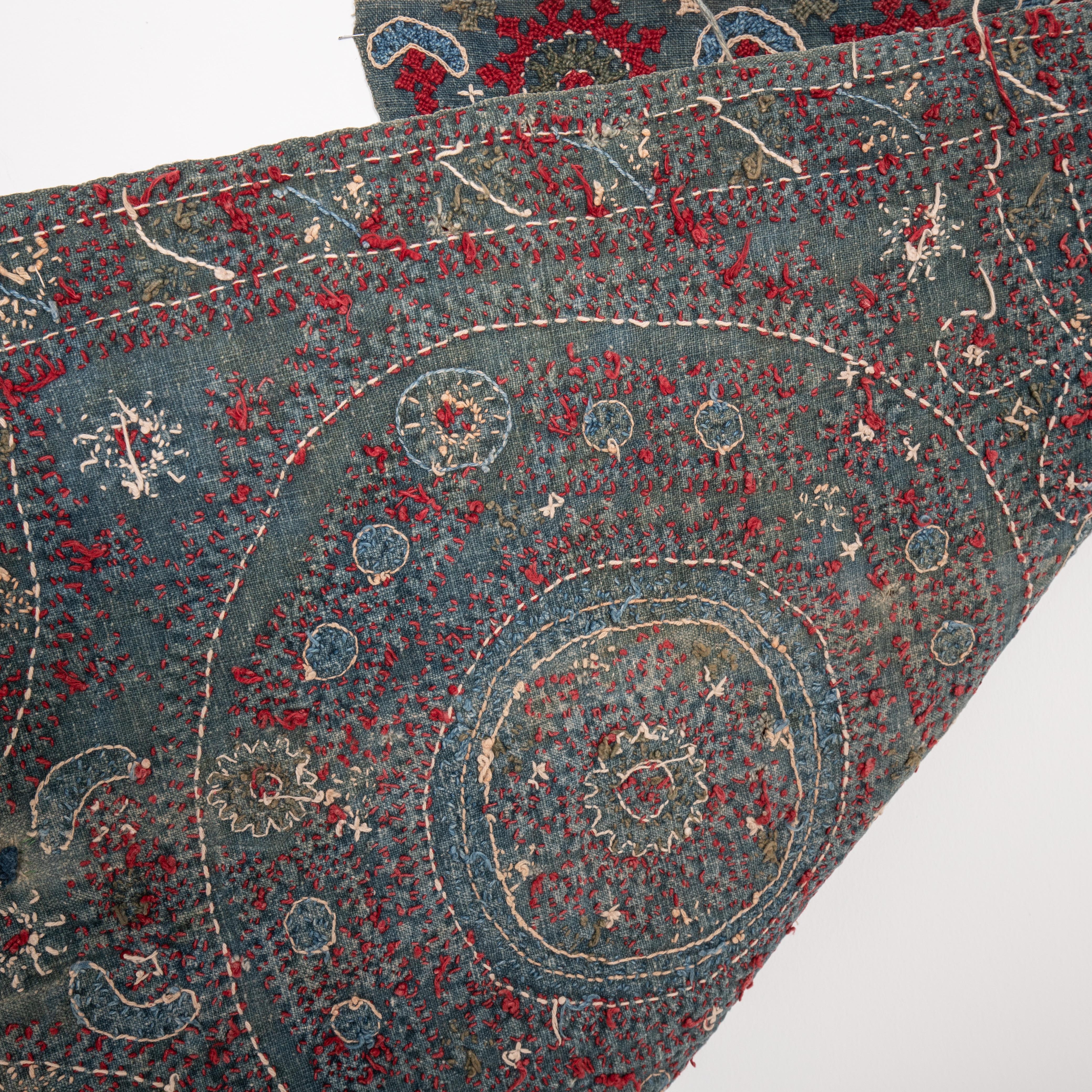 20th Century Antique Armenian Marash Embroidered Pillow Top For Sale