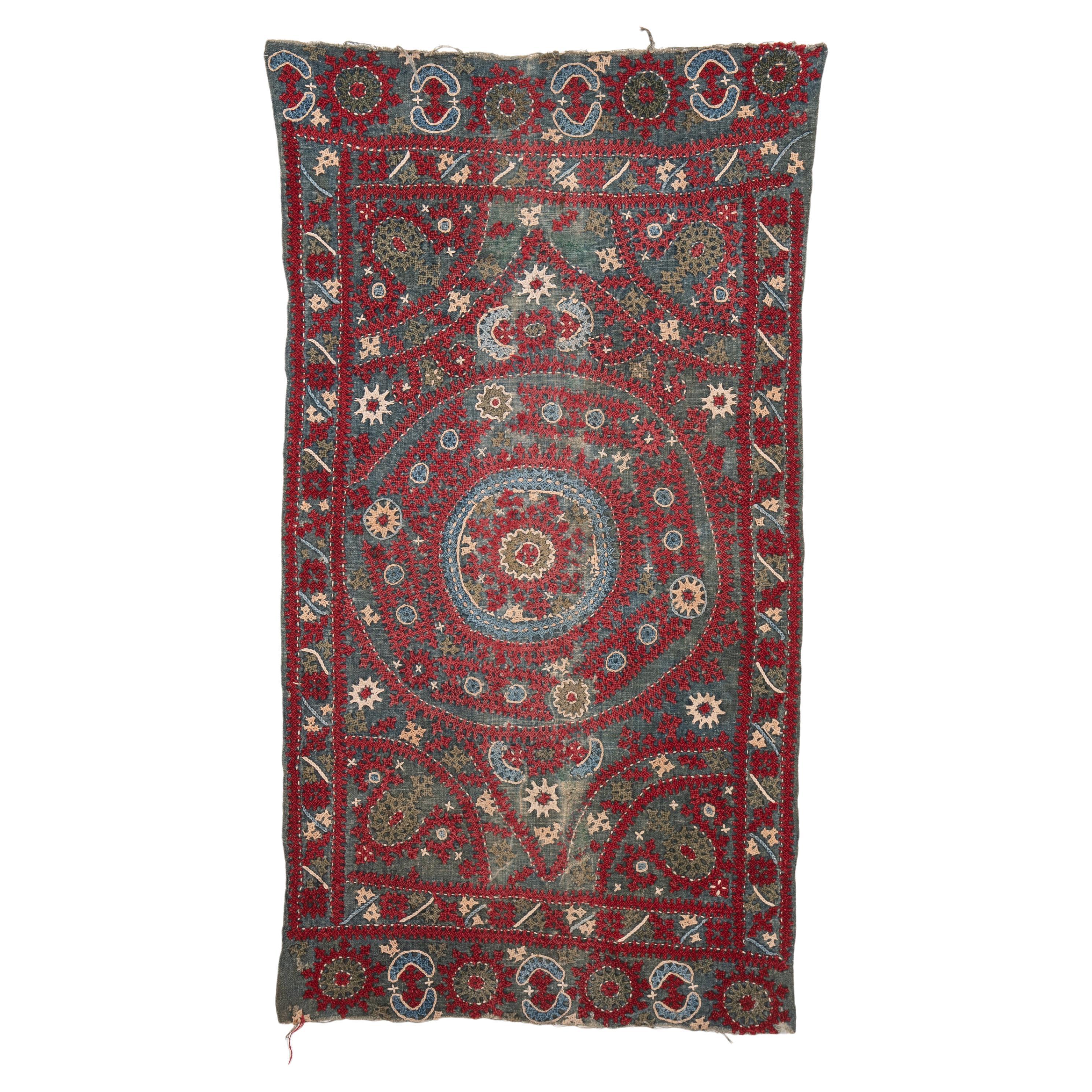 Antique Armenian Marash Embroidered Pillow Top