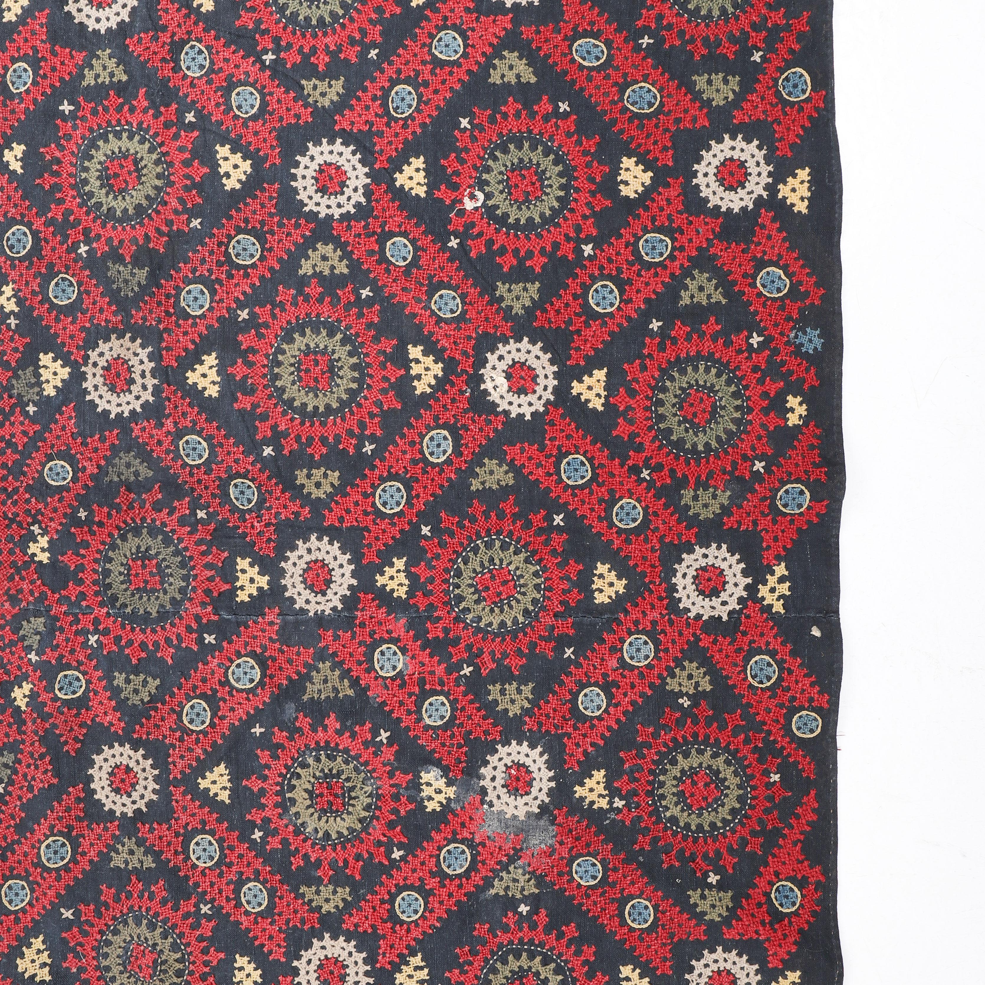Folk Art Antique Armenian Marash Embroidery, Late 19th  Early 20th Century For Sale