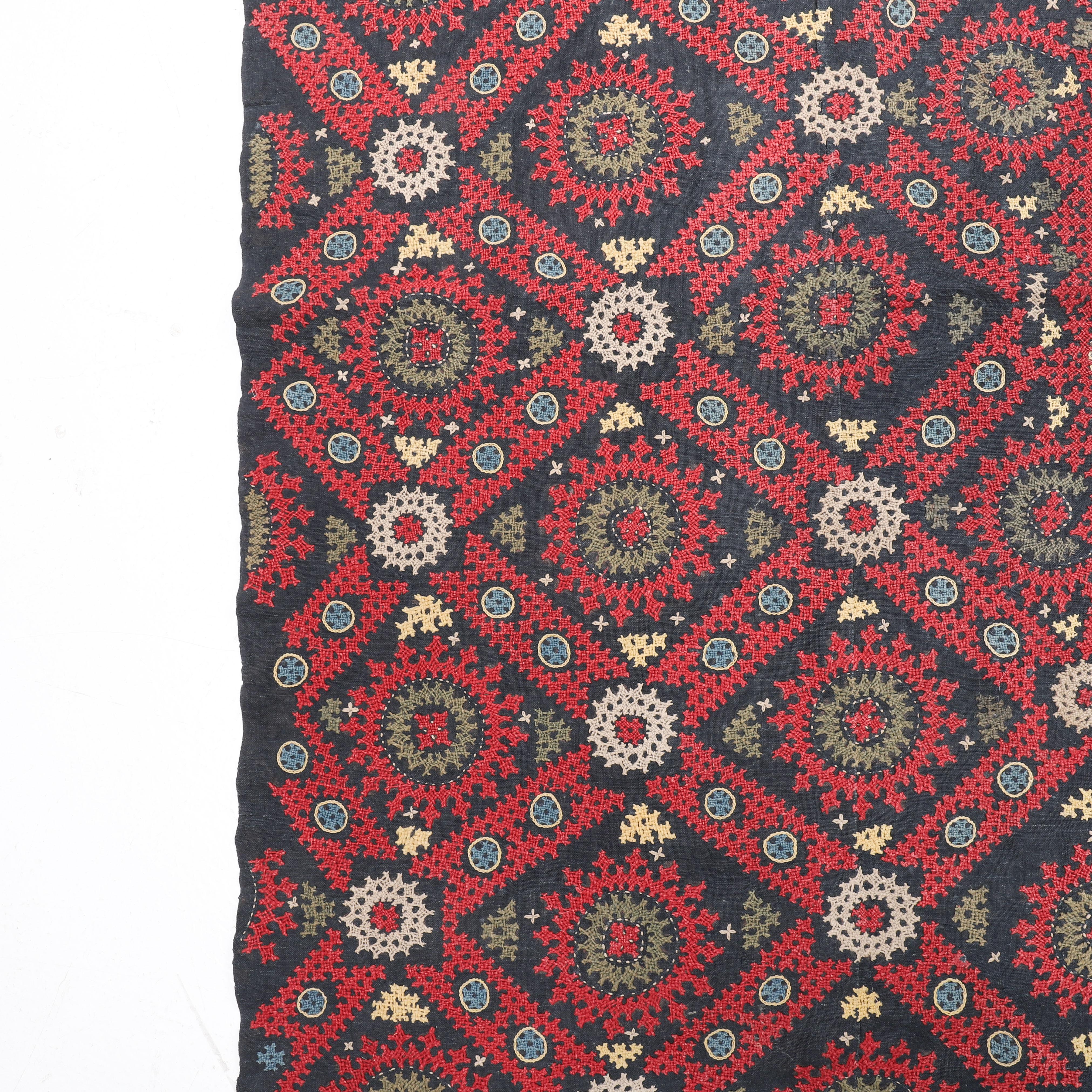 Cotton Antique Armenian Marash Embroidery, Late 19th  Early 20th Century For Sale