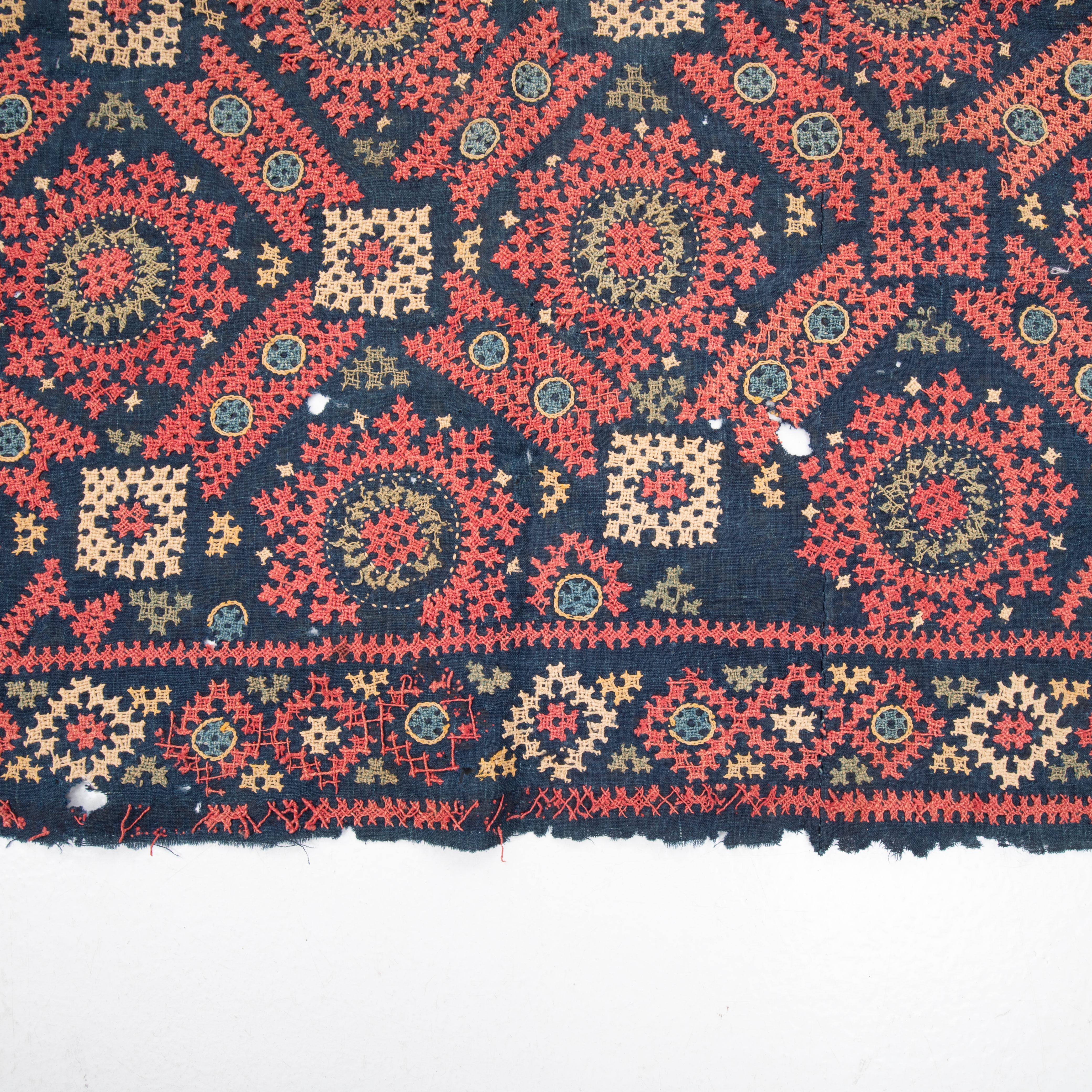 Folk Art Antique Armenian Marash Embroidery, Turkey Late 19th C. For Sale