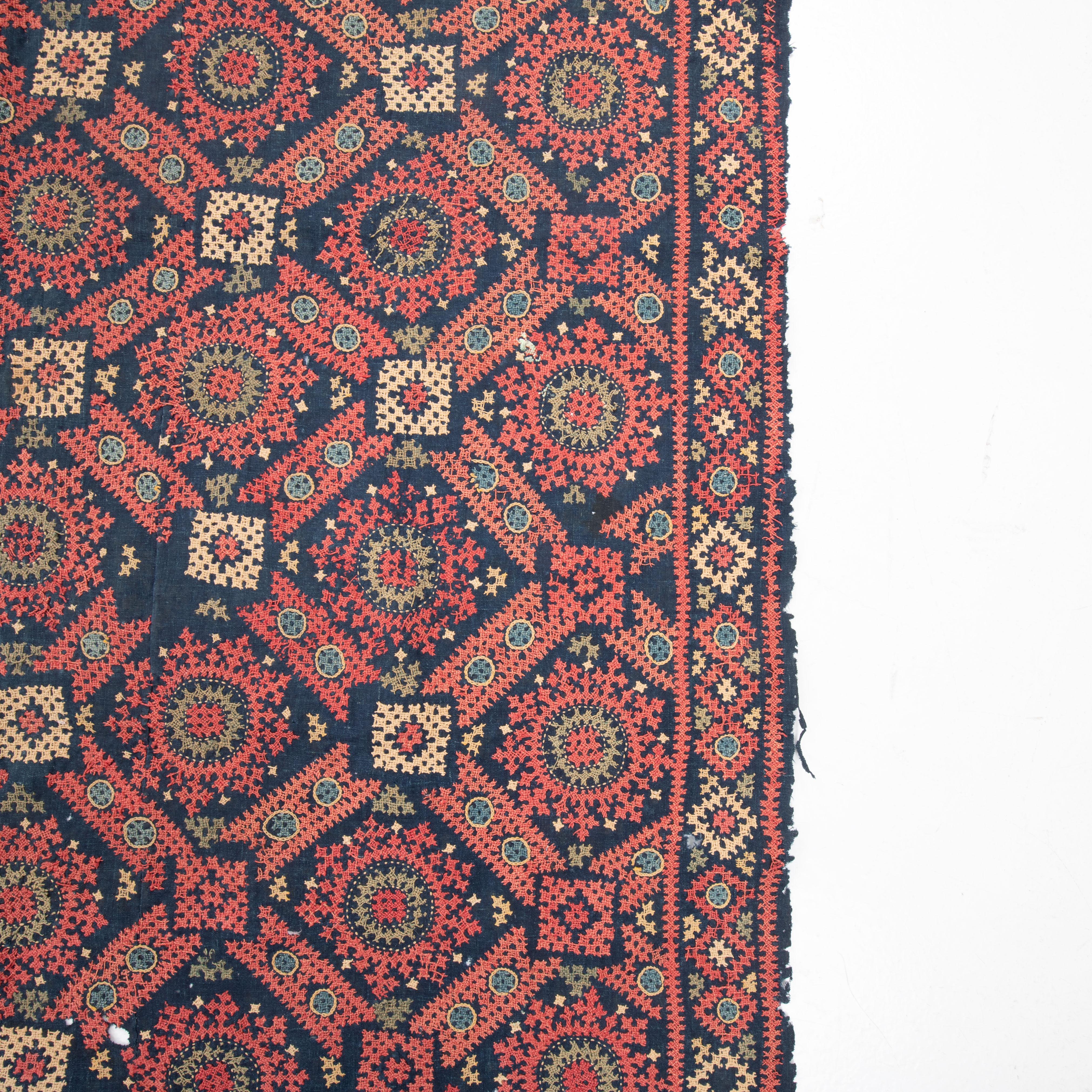 Embroidered Antique Armenian Marash Embroidery, Turkey Late 19th C. For Sale