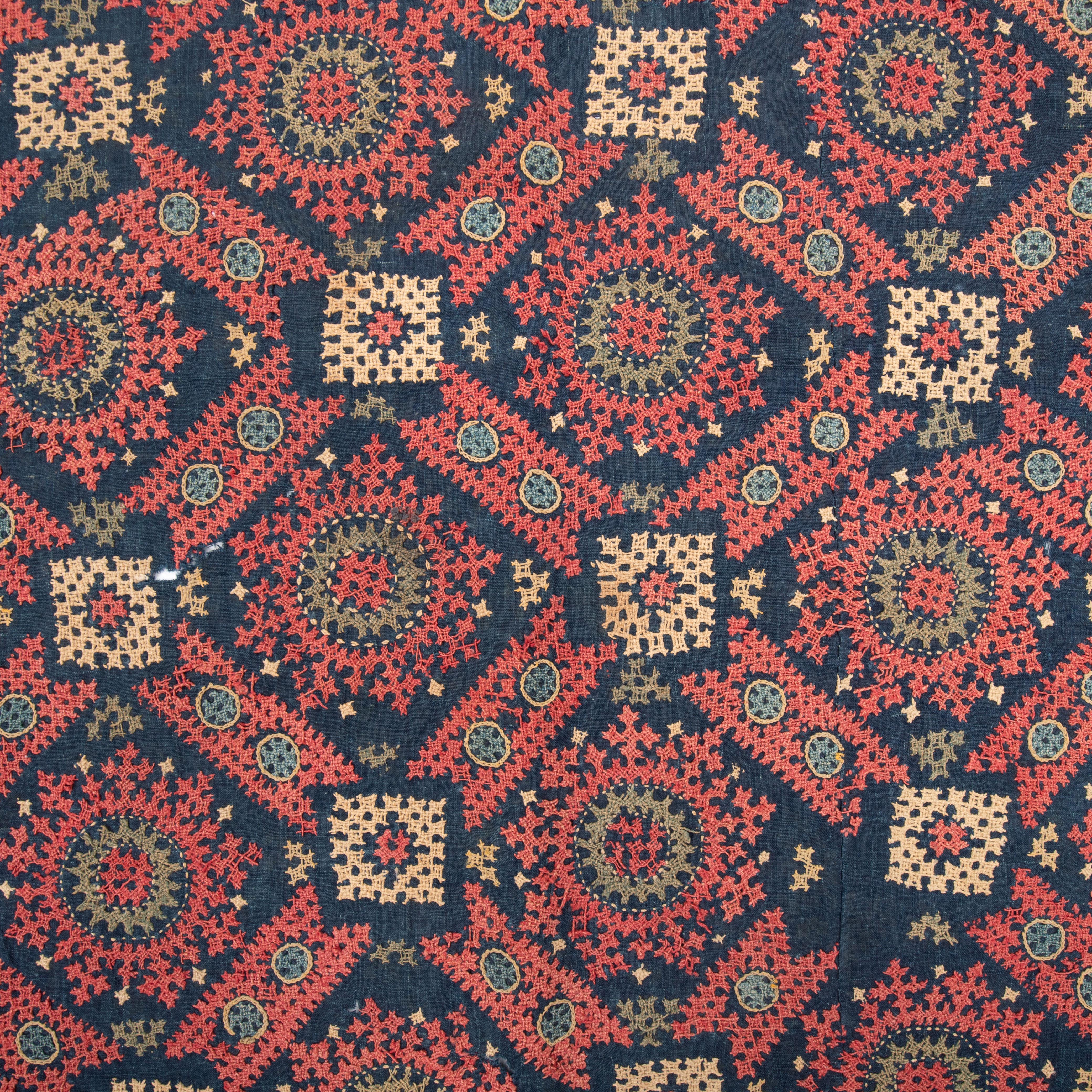Antique Armenian Marash Embroidery, Turkey Late 19th C. In Fair Condition For Sale In Istanbul, TR