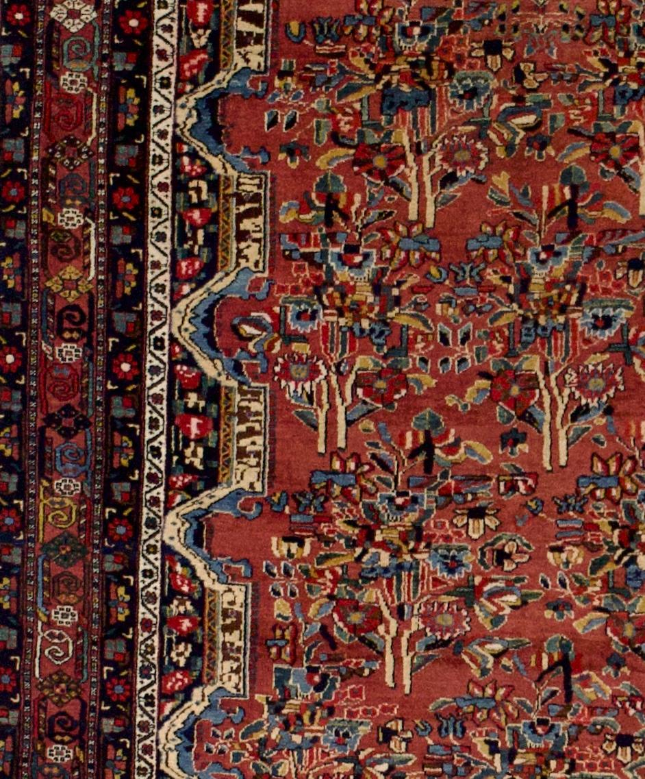 20th Century Antique Armenian Weave Rug 4'9