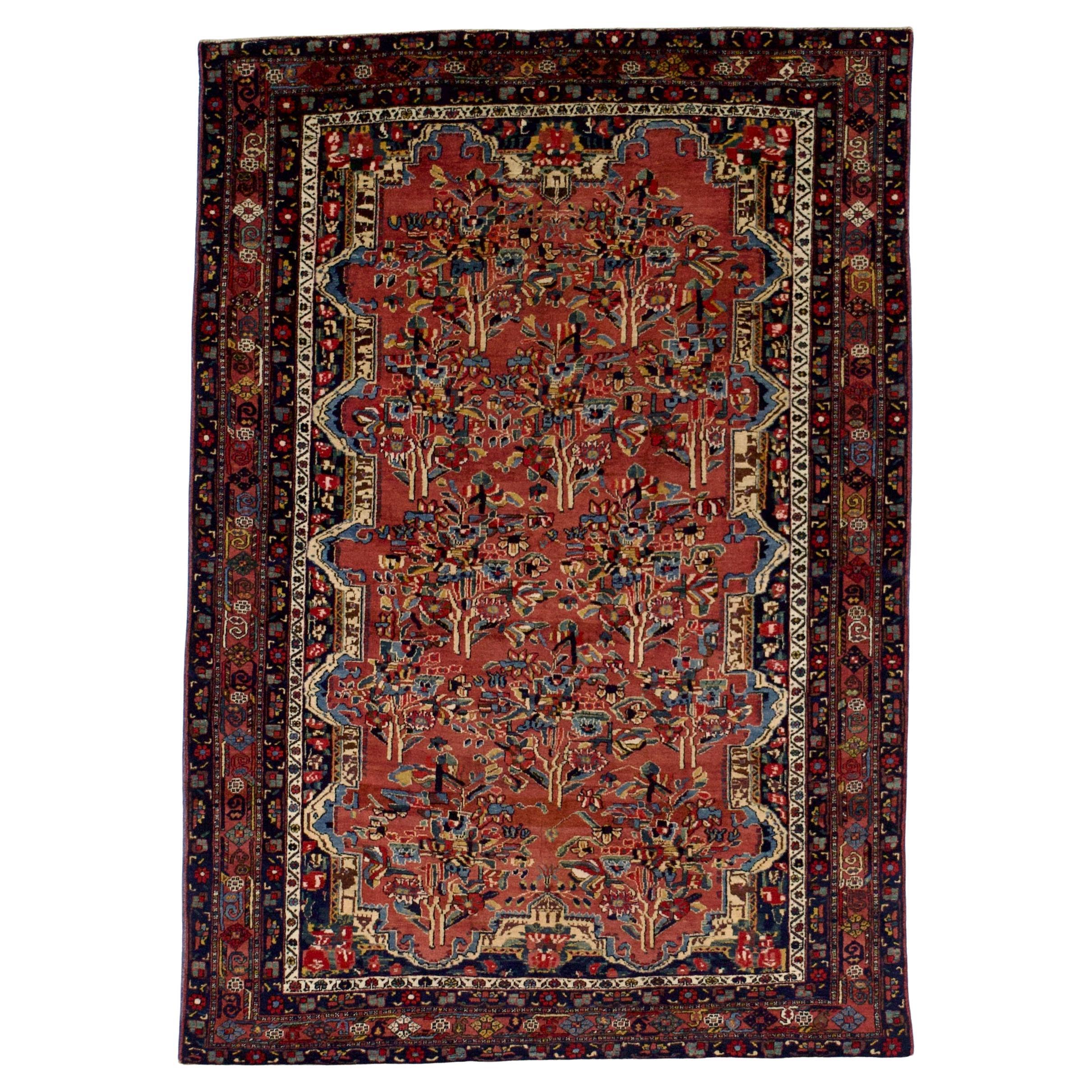 Antique Armenian Weave Rug 4'9" x 6’10" For Sale