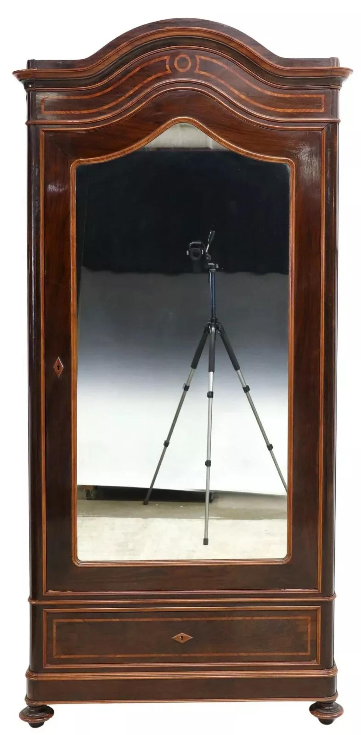 antique armoire with mirror