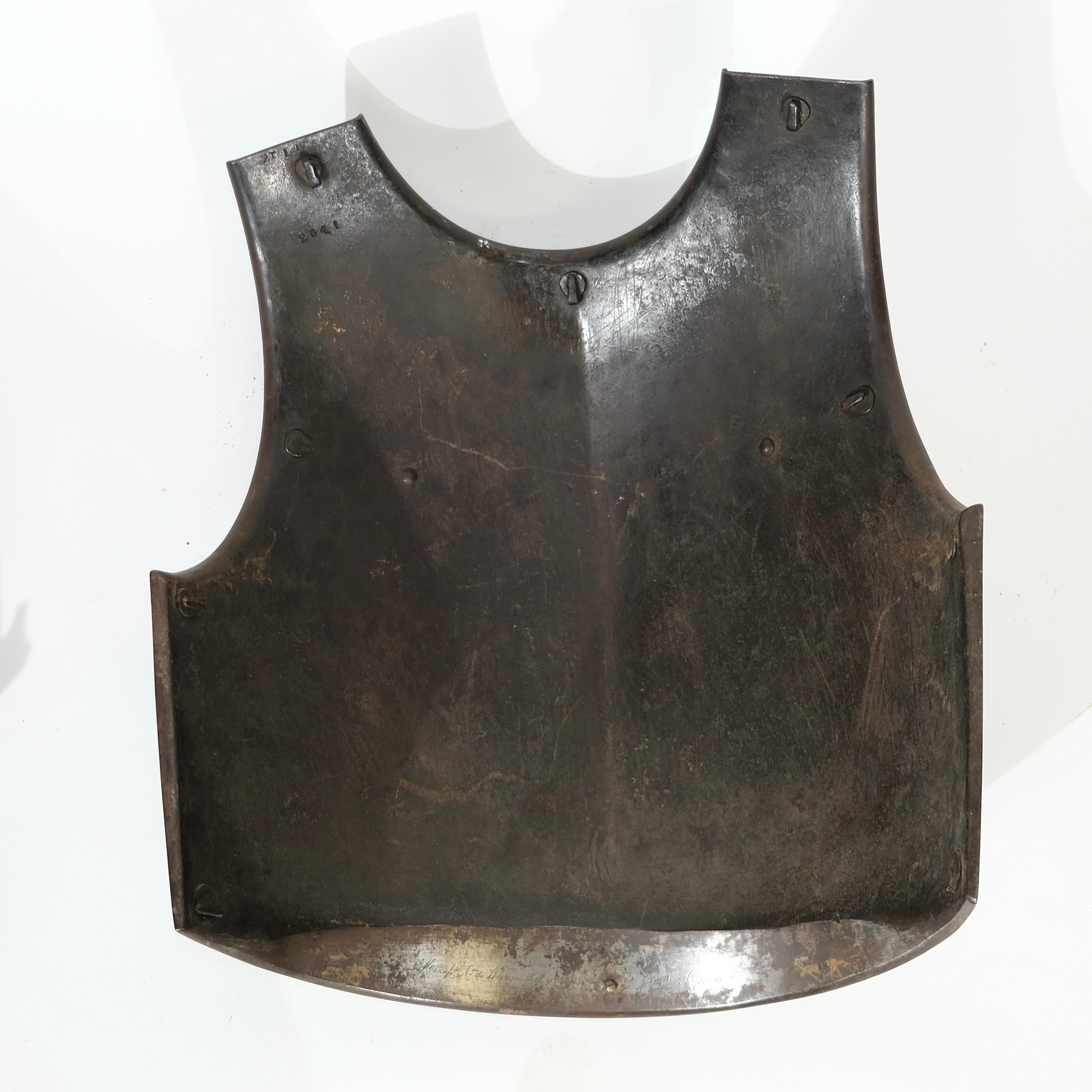 Antique armor. A Cuirass made by French Klingentahl 1828-1831. 6