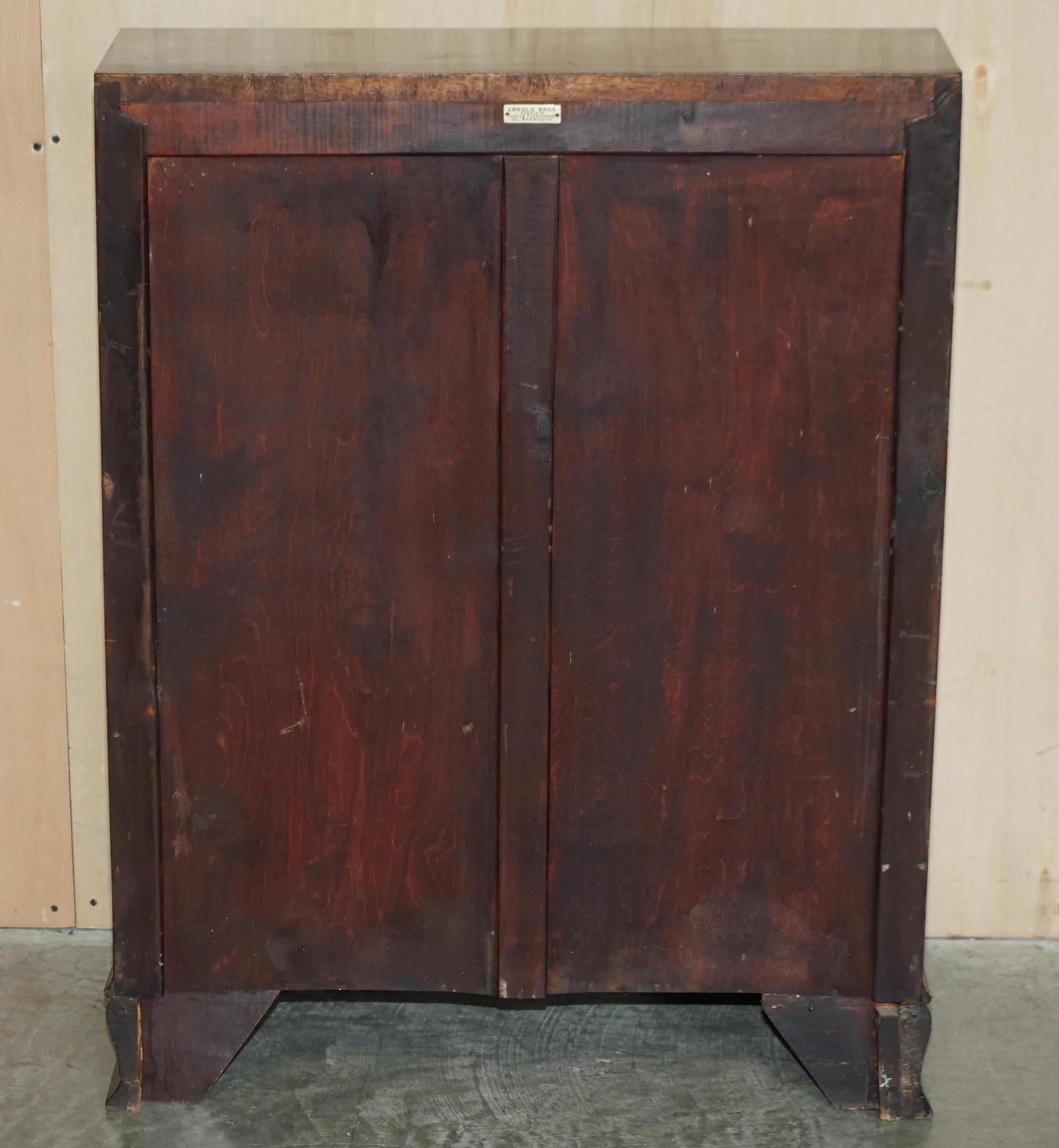 Antiker antiker Arnold Bros Hartholz Chippendale-Schreibtisch aus schönem Holz im Angebot 8