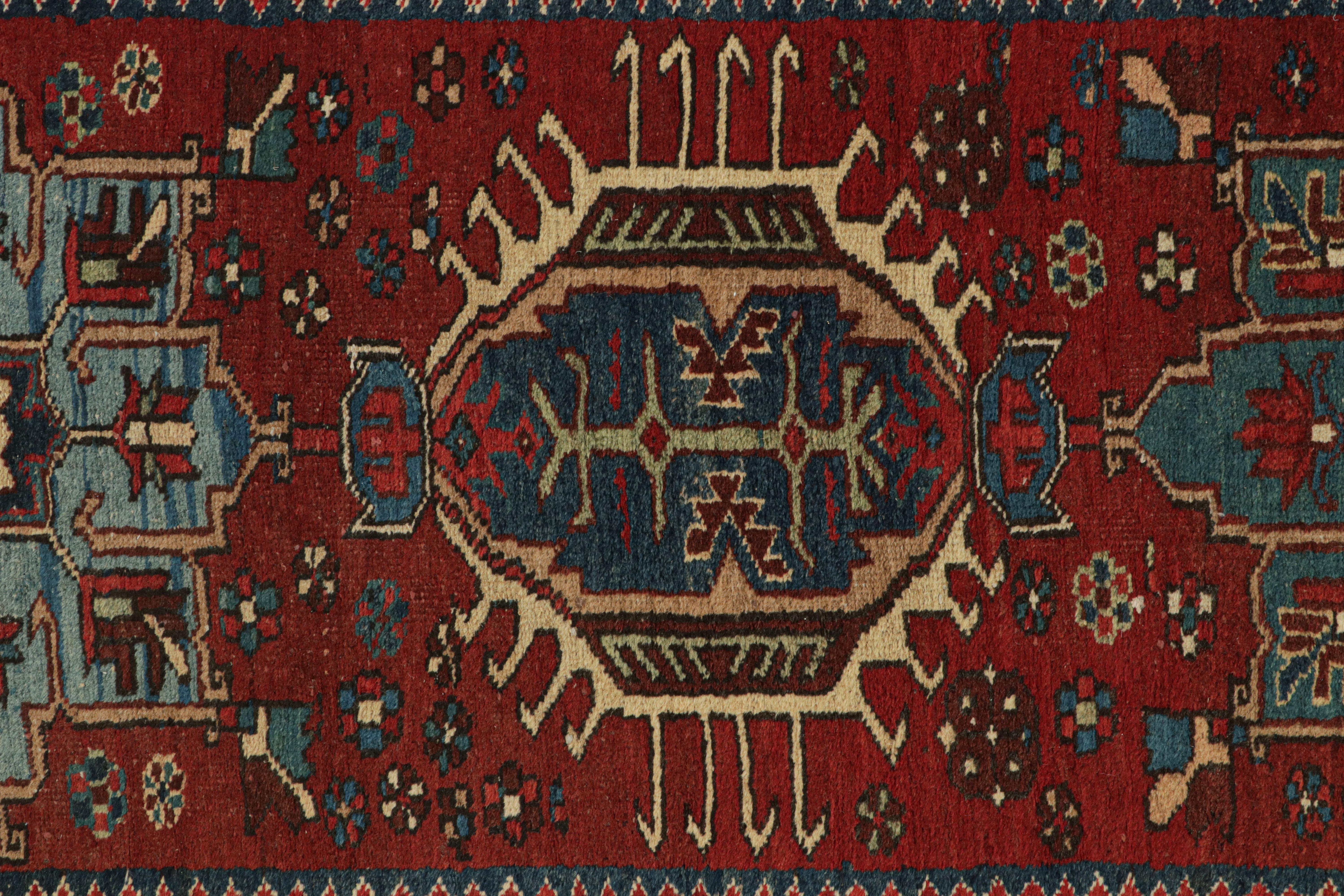 Antique Arraiolos Needlepoint Runner with Floral Medallions, from Rug & Kilim In Good Condition For Sale In Long Island City, NY
