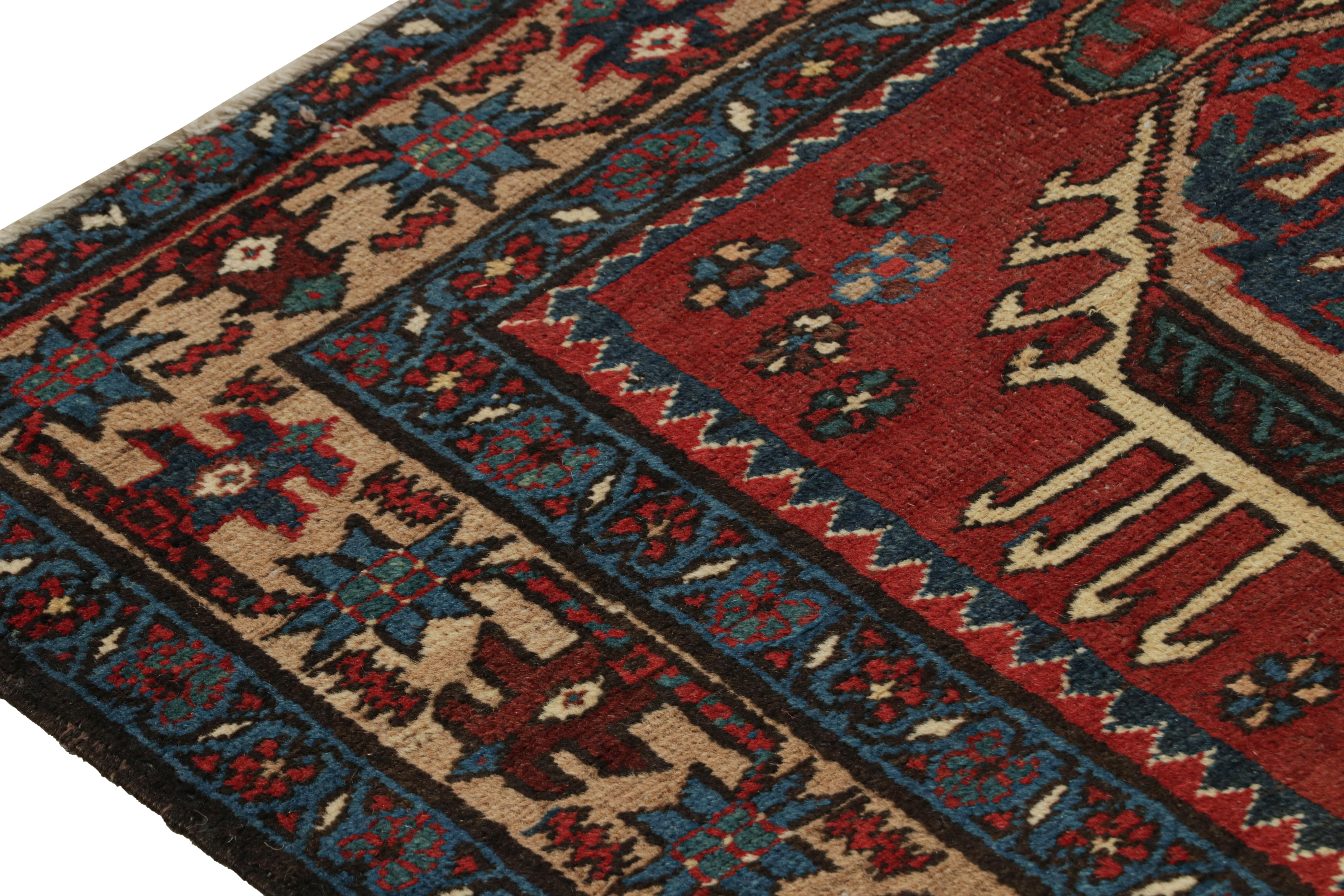 Early 20th Century Antique Arraiolos Needlepoint Runner with Floral Medallions, from Rug & Kilim For Sale