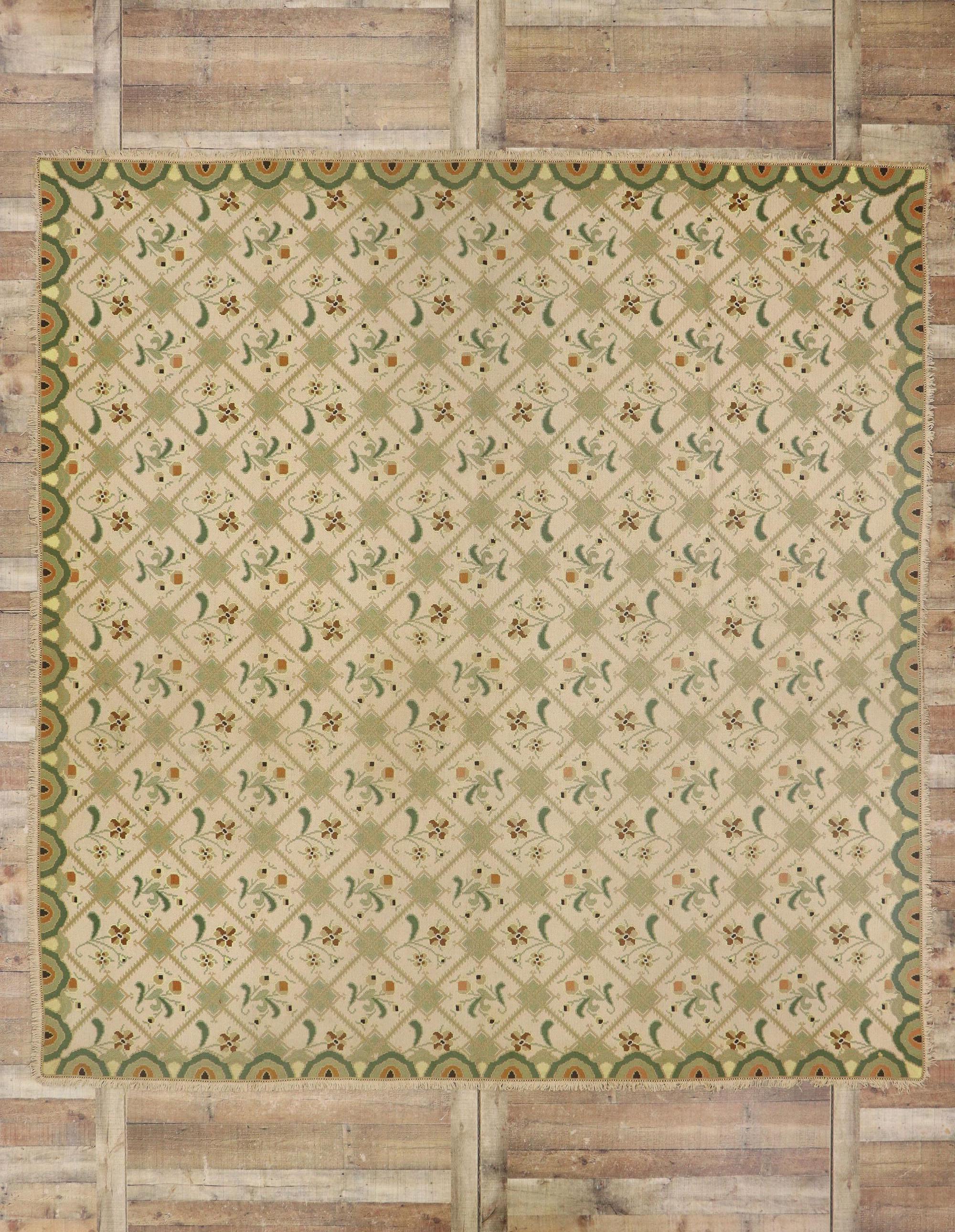 Portugal Rug Antique Arraiolos Rug with Palampore Style, Portuguese Needlework Rug ...
