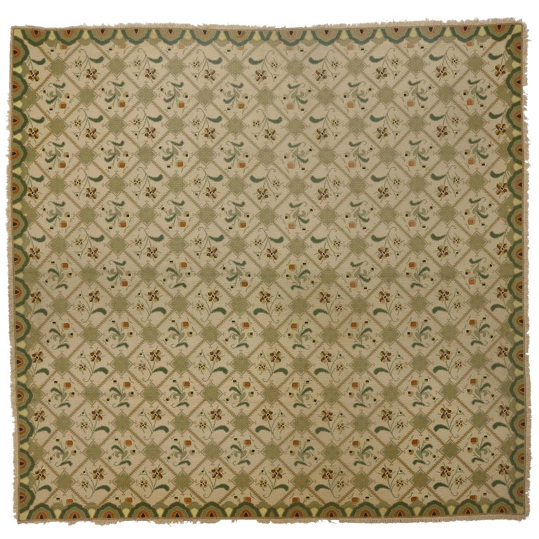 Antique Arraiolos Rug With Palampore Style Portuguese Needlework Rug For Sale At 1stdibs