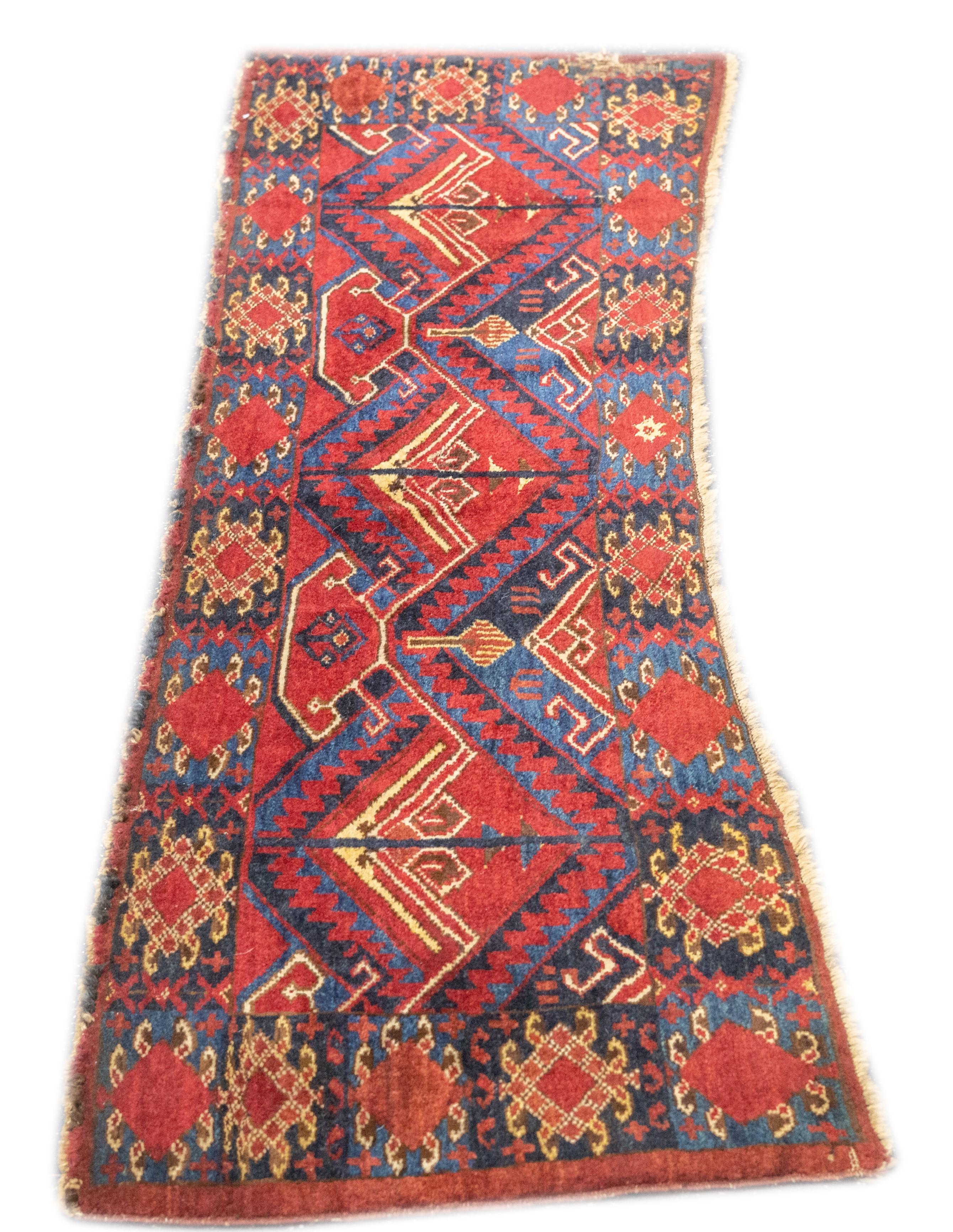 Antiker Arsari-Teppich 1'10'' x 5'3'' (Wolle) im Angebot