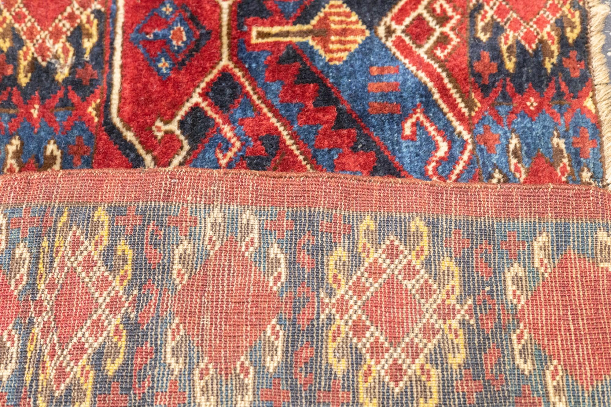 Antiker Arsari-Teppich 1'10'' x 5'3'' im Angebot 1