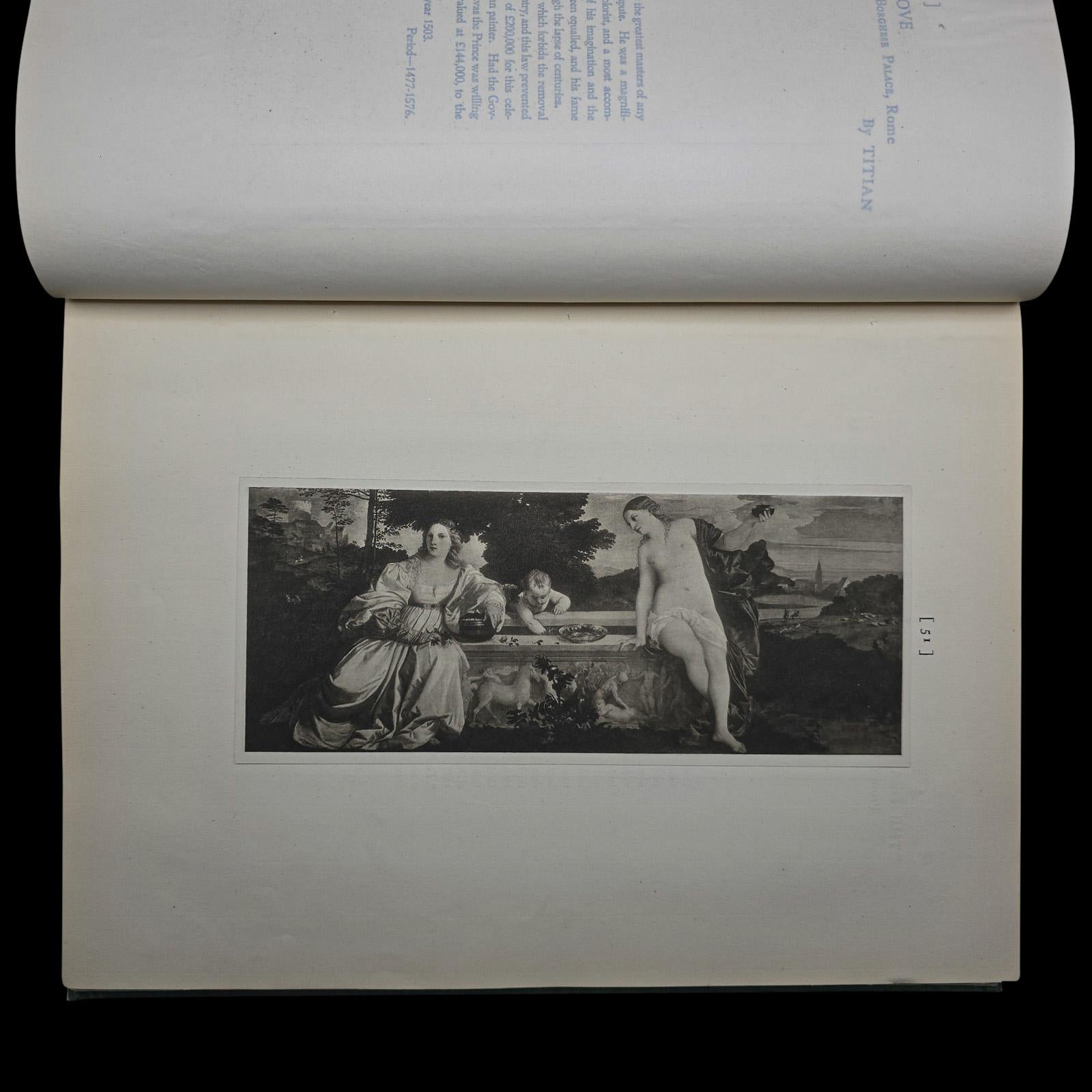 Livre d'art ancien, The Hundred Best Pictures, couverture rigide, illustré, édouardien en vente 1