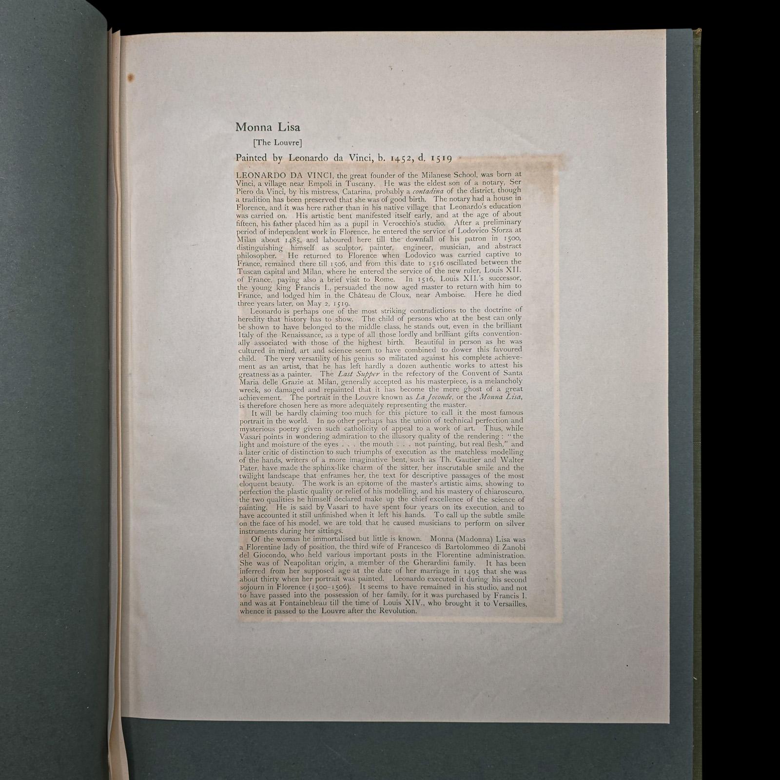 Antikes Kunstbuch, Die Meisterwerke der Meister, Hardcover, illustriert, edwardianisch im Angebot 1