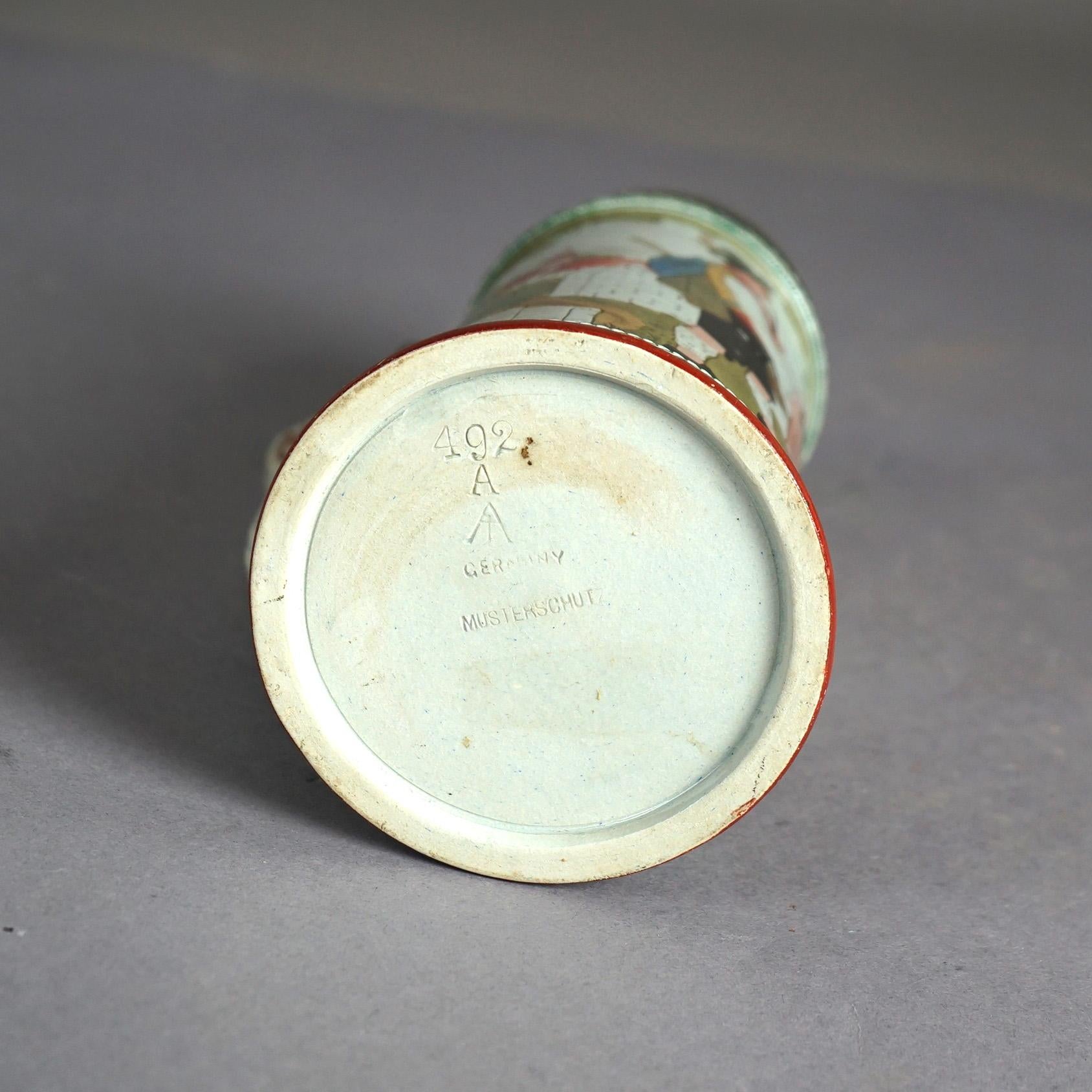 Antiker Art & Crafts Scenic Musterschutz Deutschland Keramik Stein um 1900 im Angebot 4
