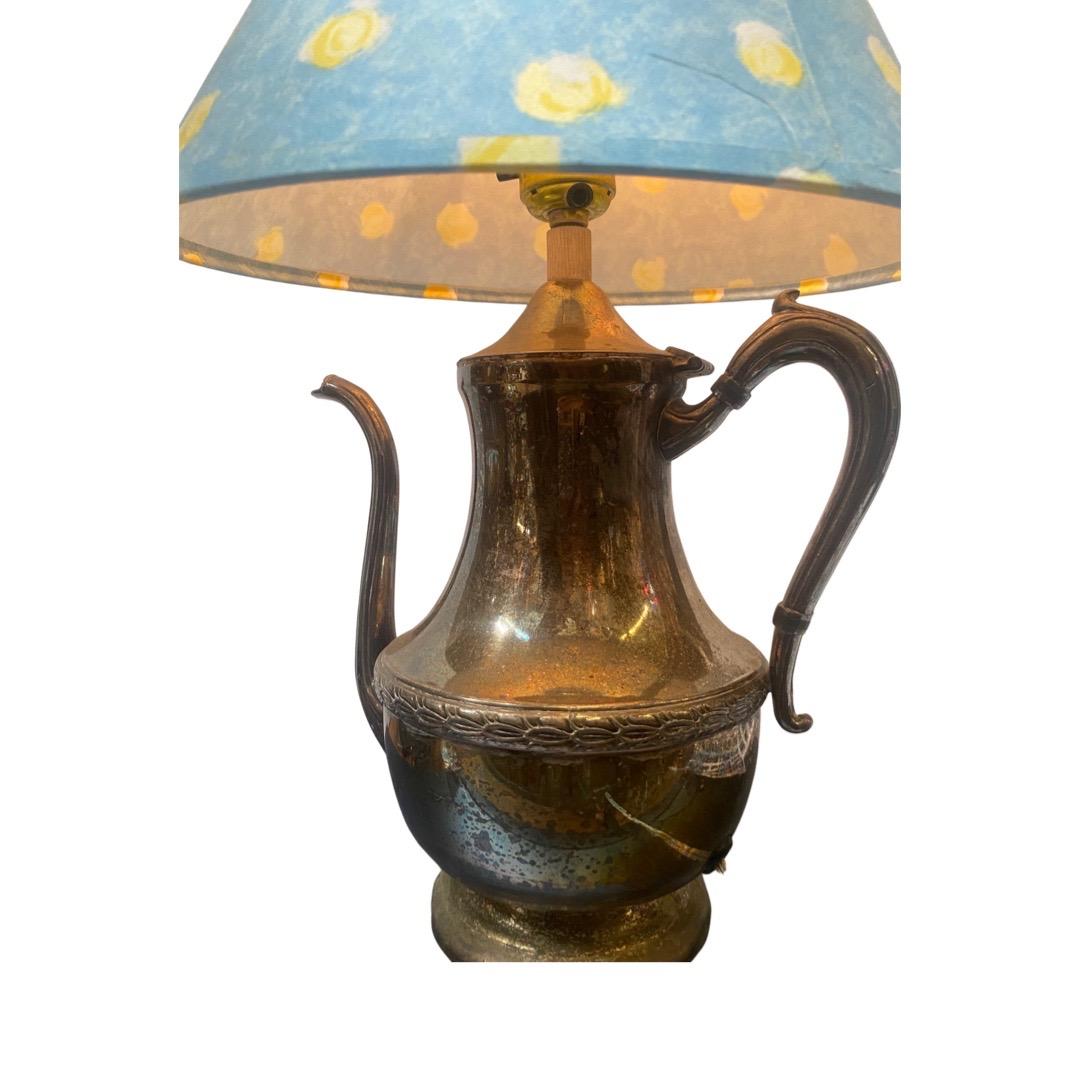 Lampada da teiera d'epoca in argento placcata Art of Vintage In condizioni ottime in vendita a Van Nuys, CA