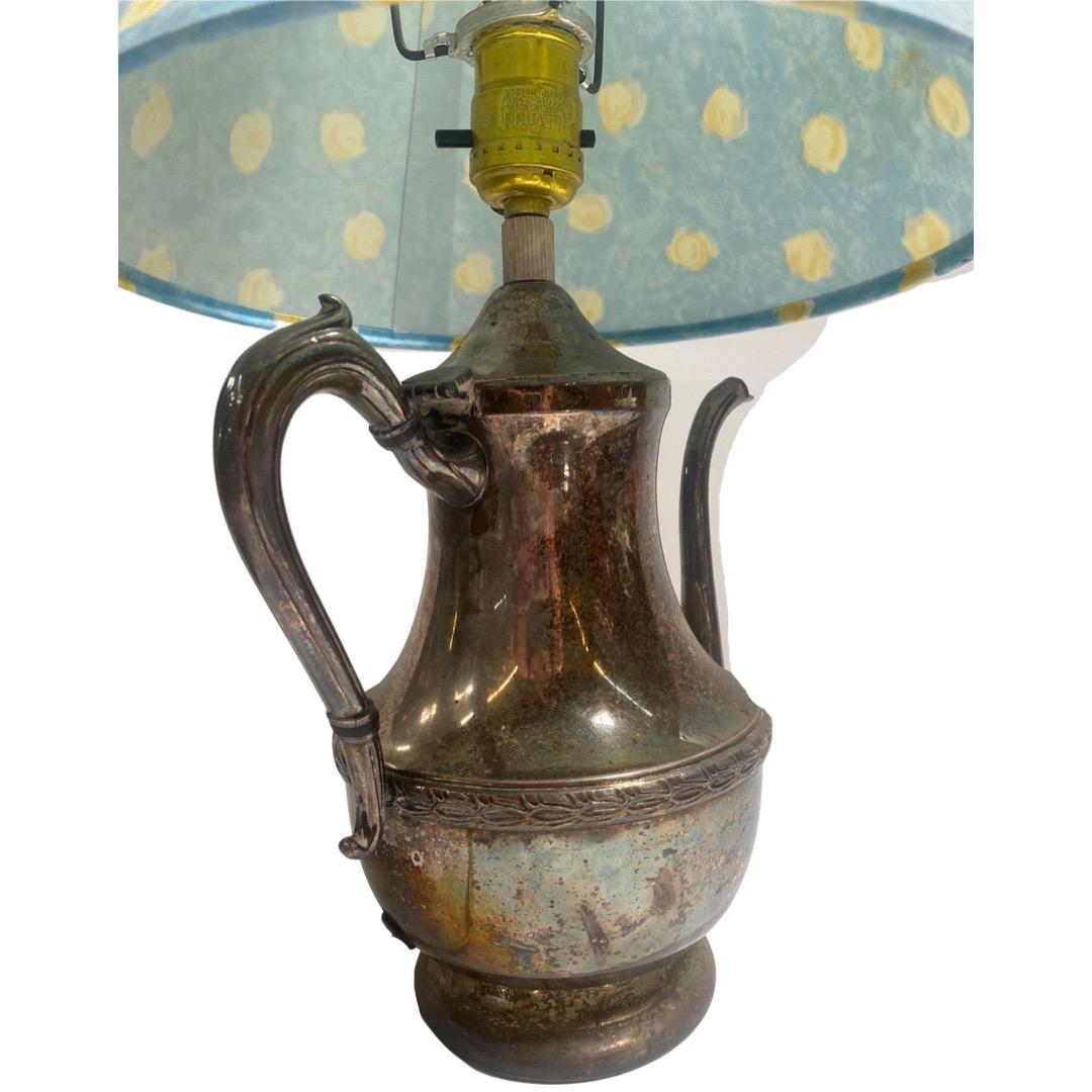 Inizio XX secolo Lampada da teiera d'epoca in argento placcata Art of Vintage in vendita